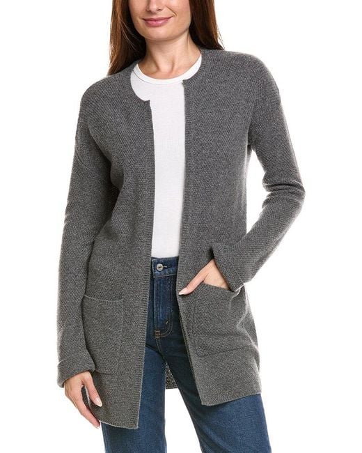 Kier + J Gray Kier + J Wool & Cashmere-Blend Open Cardigan