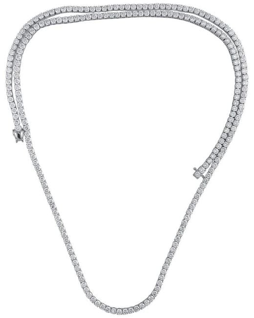 Lab Grown Diamonds Metallic 14K 24.25 Ct. Tw. Lab Grown Diamond Necklace