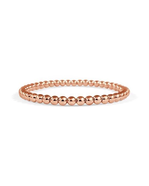 Sabrina Designs White 18K Rose Bead Stretch Bracelet