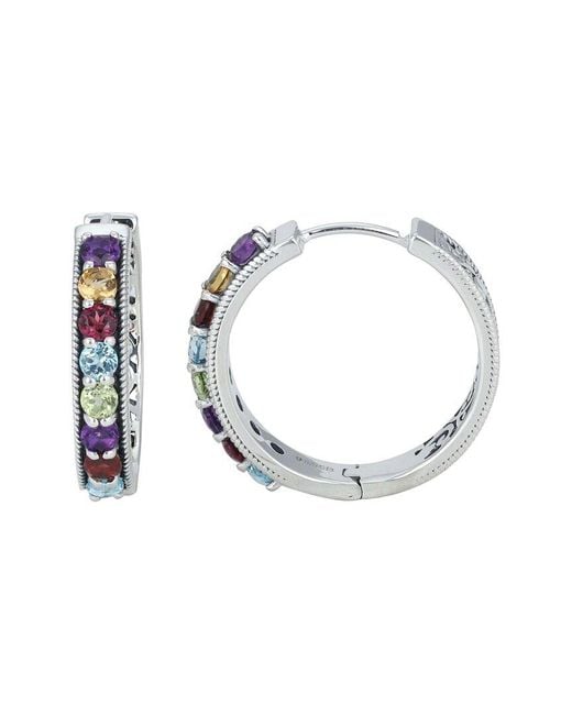 Samuel B. Metallic 2.20 Ct. Tw. Gemstone Hoops
