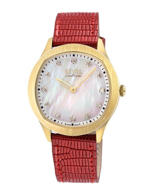 Gevril Multicolor Morcote Diamond Watch