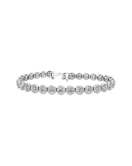 Lab Grown Diamonds White 14K 10.07 Ct. Tw. Lab-Grown Diamond Tennis Bracelet