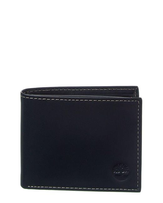 Timberland Blue Passcase Leather Wallet for men
