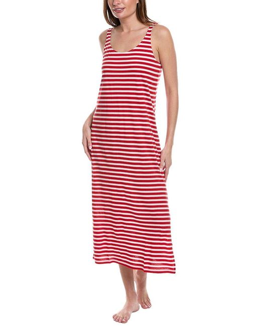 Hanro Red Laura Long Tank Gown