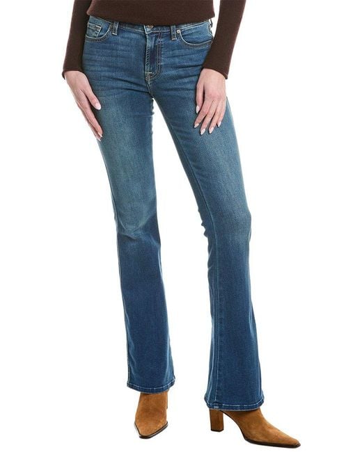 7 For All Mankind Blue A Pocket Authentic Malimo Flare Jean