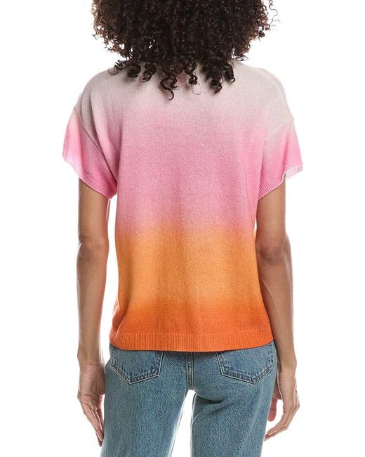 Brodie Cashmere Red Bali Print T-Shirt