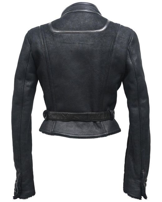 Céline Blue Belted Mandarin Collared Jacket (authentic Pre-loved)