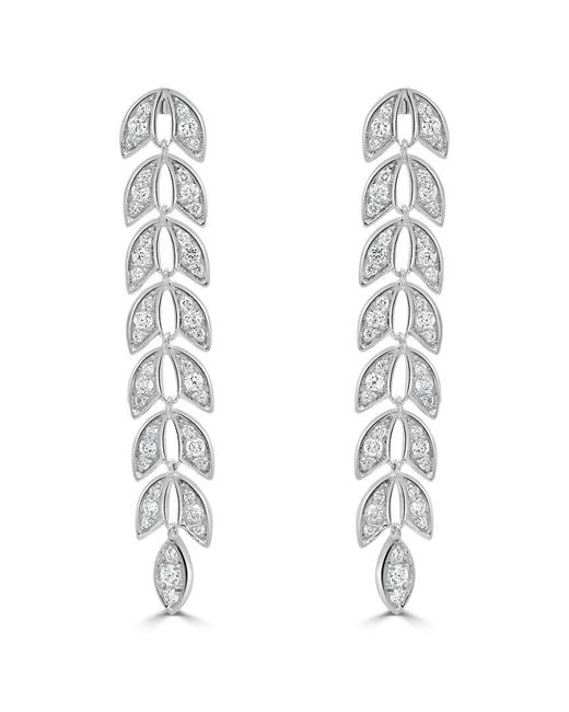 Sabrina Designs White 14K 0.60 Ct. Tw. Diamond Drop Earrings
