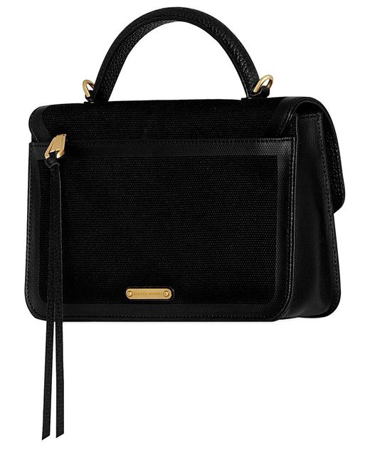 Rebecca Minkoff Black Darren Surplus Canvas & Leather Crossbody