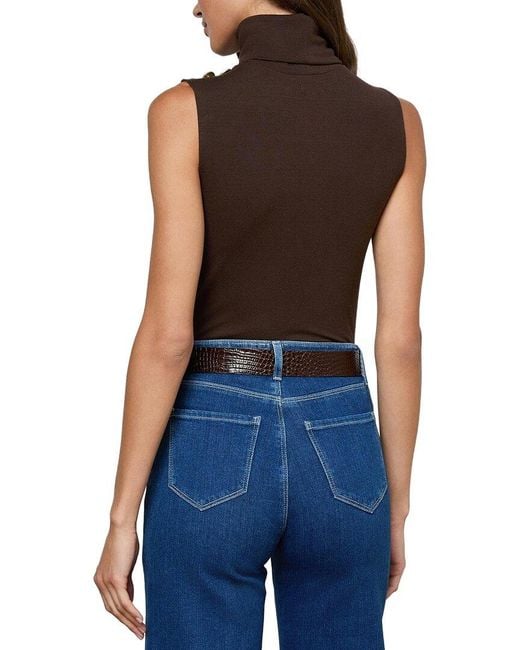 L'Agence Blue Ceci Fashion Top