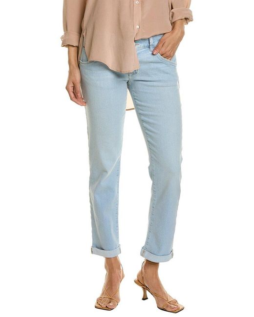 Hudson Jeans Collin Juno Mid-rise Skinny Crop Jean in Blue | Lyst