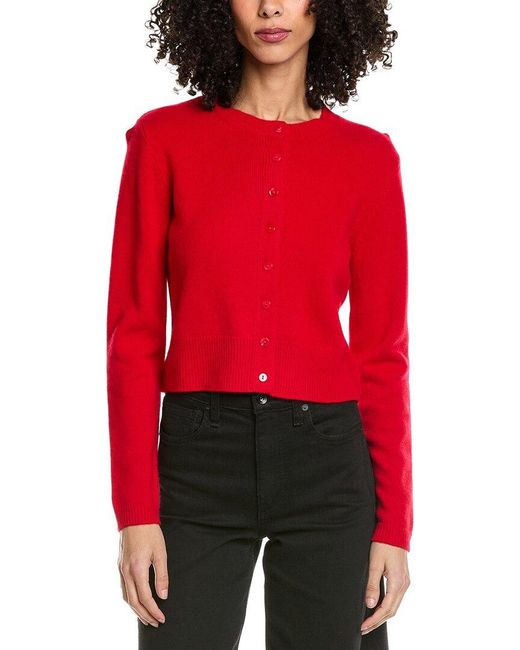 Femme Society Red Cashmere Cardigan
