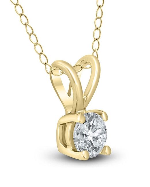 True Diamond Metallic 14k 0.23 Ct. Tw. Diamond Necklace