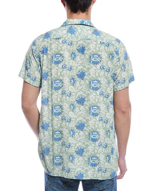 Grayers Blue Hawaiian Camp Shirt for men