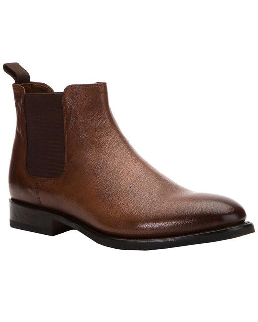 Buy Stylish Brown Leather Chelsea Boot for Men at Ubuy Lebanon