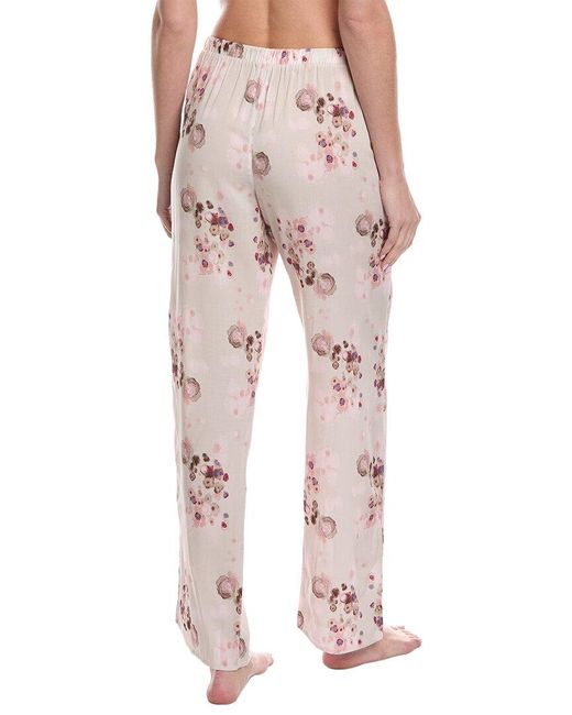 Hanro Pink Woven Long Pant