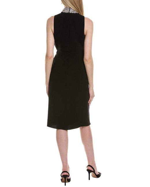 Teri Jon Black Sleeveless Mini Dress