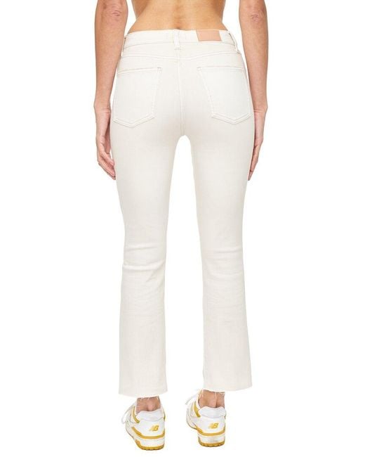 Pistola White Lennon Sand Stone Crop Boot Jean
