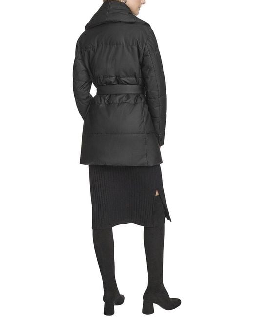 Andrew Marc Black Adela Quilted Jacket