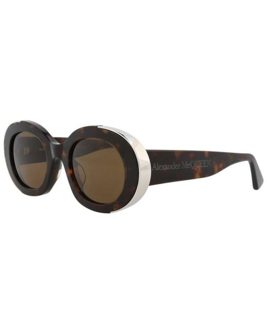 McQueen Brown 51Mm Sunglasses