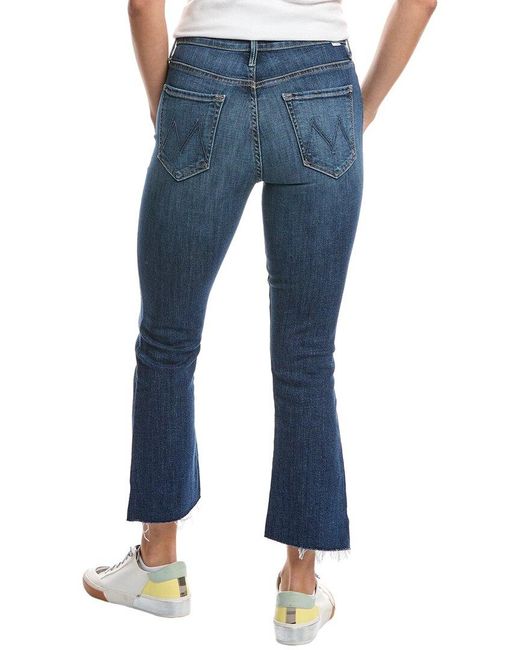 Mother Blue The Insider Crop Step Fray Girl Crush Jean