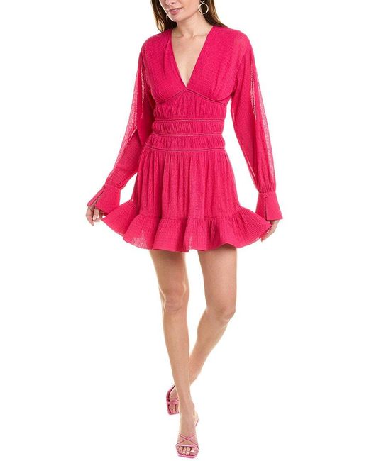 Jonathan Simkhai Pink Cristzbel Mini Dress