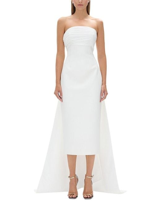 Rachel Gilbert White Odette Column Dress