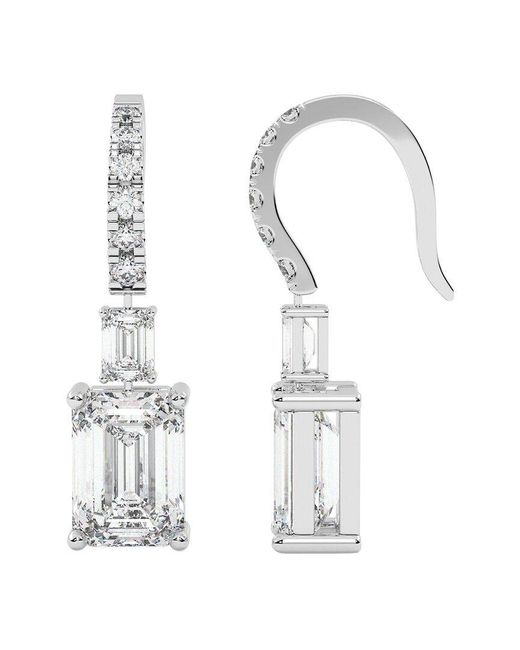 VOWE White 14K 12.00 Ct. Tw. Lab-Grown Diamond Earrings