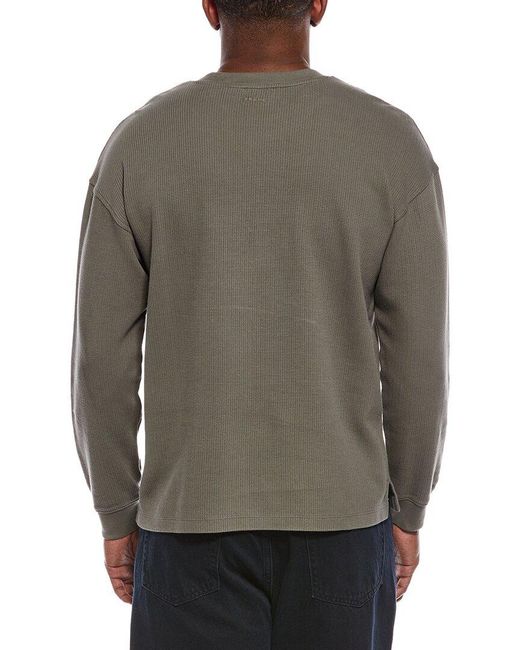 FRAME Gray Waffle Shirt for men