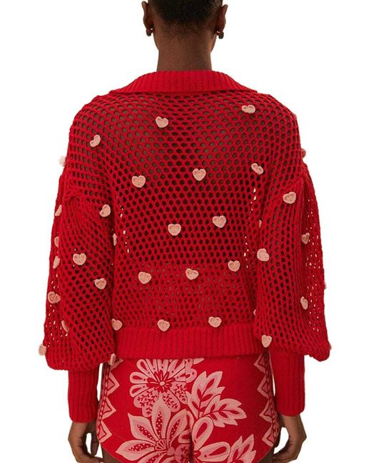 Farm Rio Red Sweater
