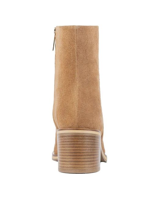 Aquatalia Brown Bellina Weatherproof Suede Boot