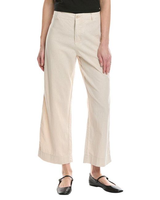 Michael Stars Natural Geraldine Straight Leg Linen-Blend Pant