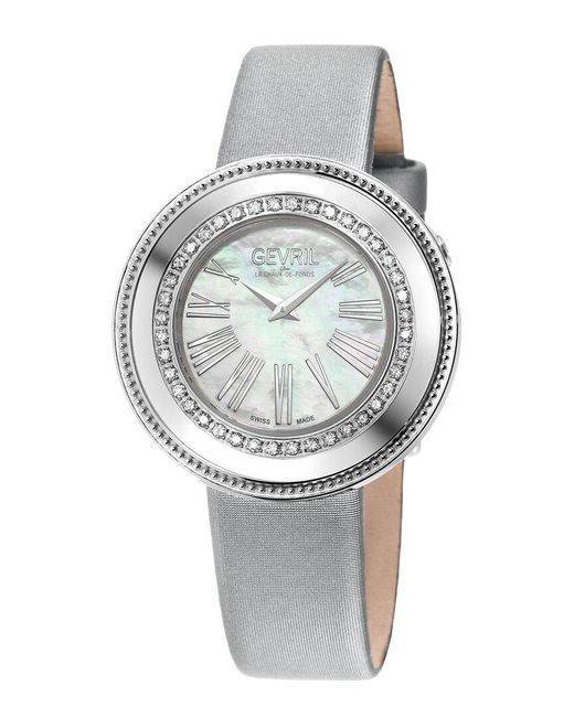 Gevril Gray Gandria Diamond Watch