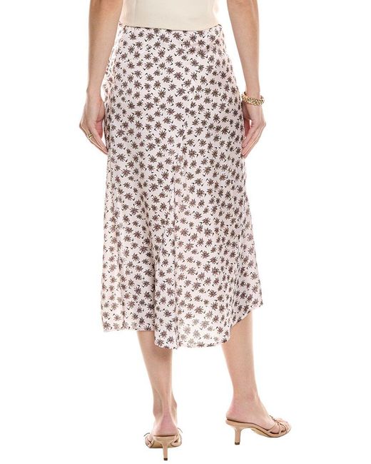 Maje White Midi Skirt