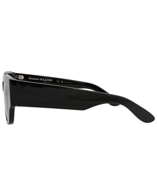 McQueen Black Am0420S 50Mm Sunglasses