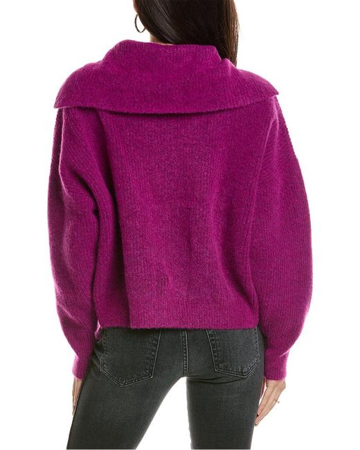 Electric and Rose Purple Marin Wool & Alpaca-blend Pullover