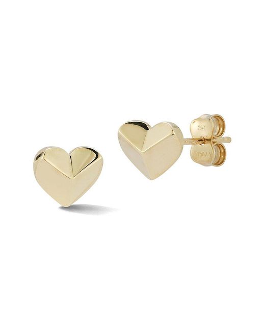 Ember Fine Jewelry White 14k Heart Studs