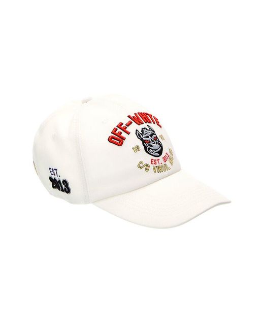 Off-White c/o Virgil Abloh White Rhyno Varsity Baseball Cap for men