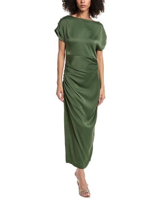 Lela Rose Green Heather Maxi Dress