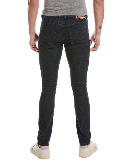 DIESEL Black Tepphar Dark Wash Slim Straight Jean for men