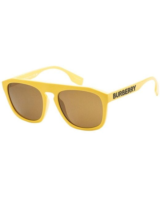 Burberry Yellow Be4396u 57mm Sunglasses for men