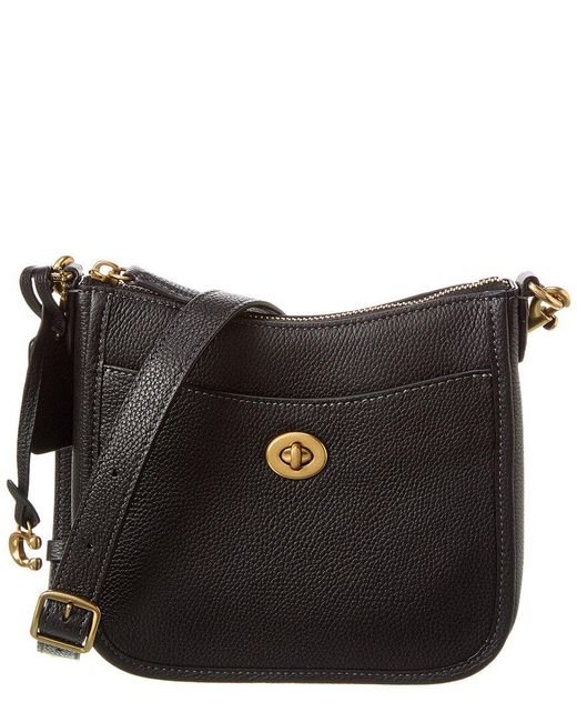 COACH Chaise Leather Crossbody in Black Lyst