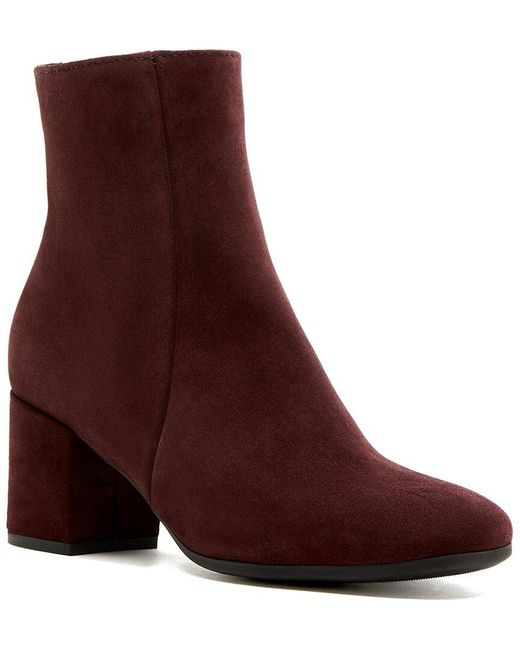 La Canadienne Purple Joanie Waterproof Suede Bootie