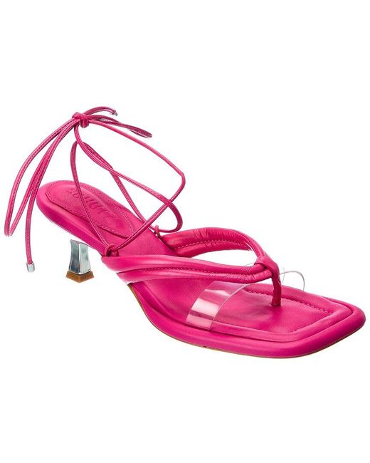 SCHUTZ SHOES S-meghan Mid Sandal in Pink | Lyst