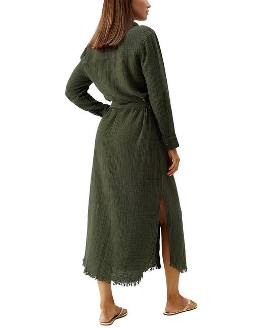 Melissa Odabash Green Margot Maxi Dress
