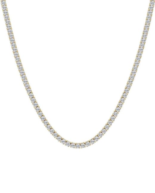 Lab Grown Diamonds Metallic 14K 7.25 Ct. Tw. Lab Grown Diamond Necklace