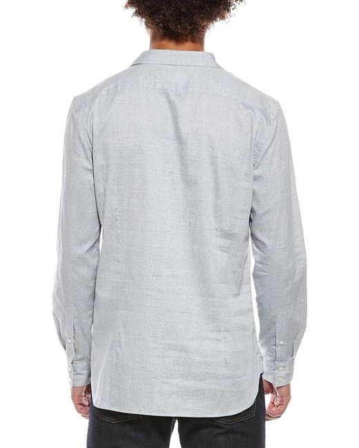 John Varvatos Gray Ross Slim Fit Sport Shirt for men
