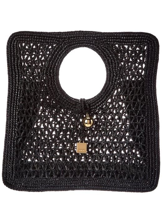 Jacquemus Black Raffia Shoulder Bag