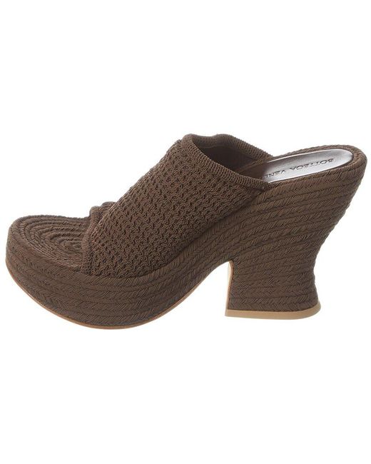 Bottega Veneta Brown Wedge Mule