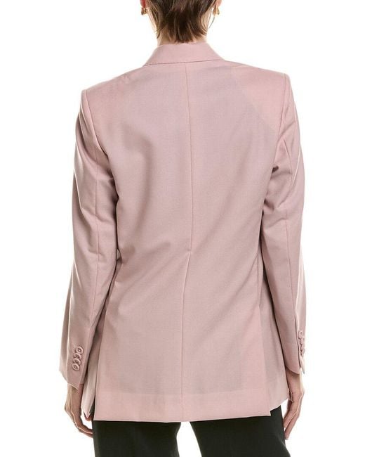 Officine Generale Pink Sandra Wool Jacket